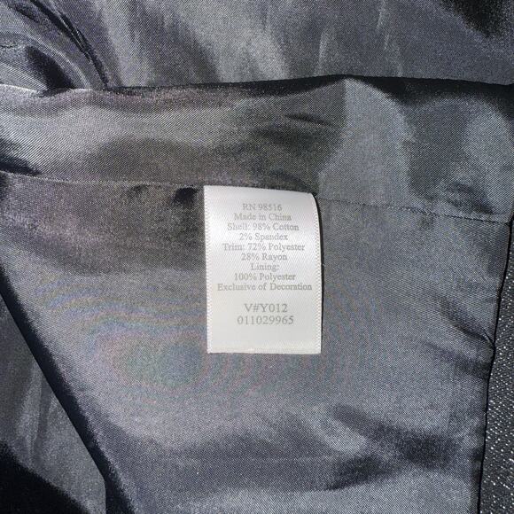 Coldwater Creek Embroidered Beaded Blazer Women's Suit Jacket Brown 12 - Picture 7 of 8